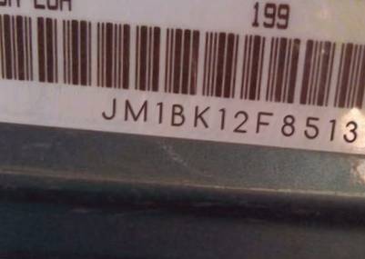 VIN prefix JM1BK12F8513