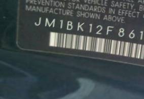 VIN prefix JM1BK12F8614