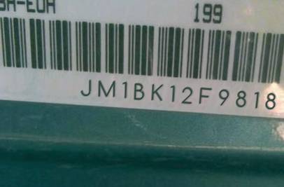 VIN prefix JM1BK12F9818