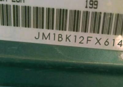 VIN prefix JM1BK12FX614