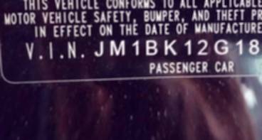 VIN prefix JM1BK12G1818