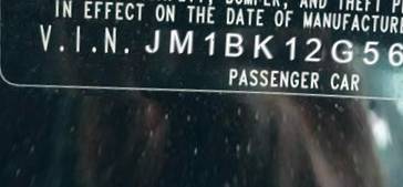 VIN prefix JM1BK12G5614