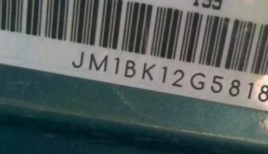 VIN prefix JM1BK12G5818