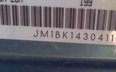 VIN prefix JM1BK1430411