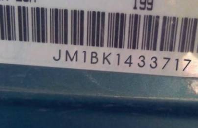 VIN prefix JM1BK1433717