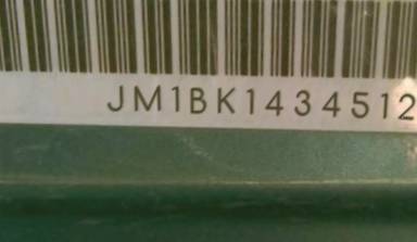 VIN prefix JM1BK1434512