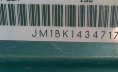 VIN prefix JM1BK1434717