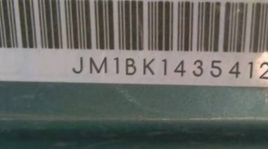 VIN prefix JM1BK1435412
