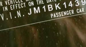 VIN prefix JM1BK1439614