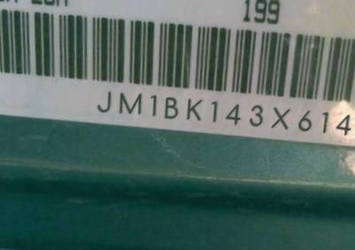 VIN prefix JM1BK143X614