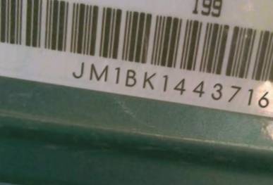 VIN prefix JM1BK1443716