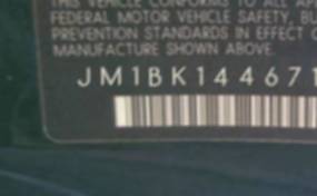 VIN prefix JM1BK1446717