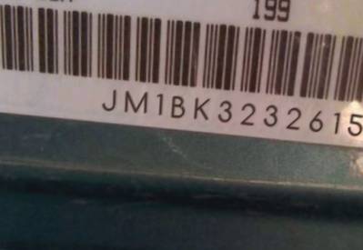 VIN prefix JM1BK3232615