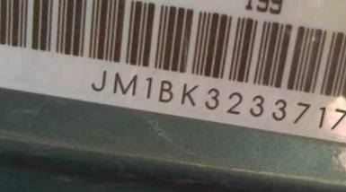 VIN prefix JM1BK3233717
