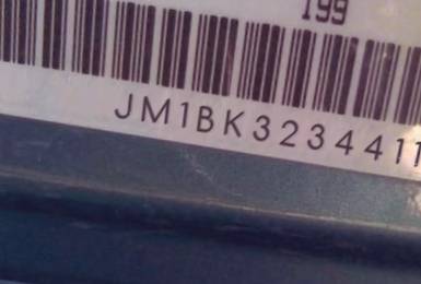 VIN prefix JM1BK3234411