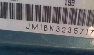 VIN prefix JM1BK3235717