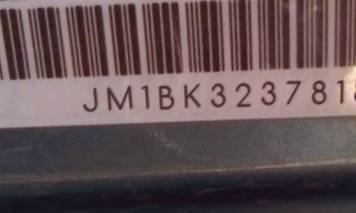 VIN prefix JM1BK3237818