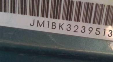 VIN prefix JM1BK3239513