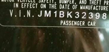 VIN prefix JM1BK3239818