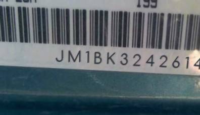 VIN prefix JM1BK3242614