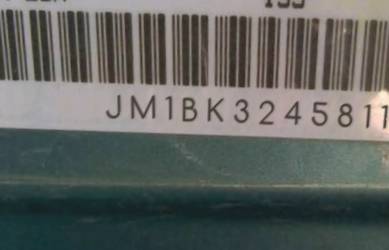 VIN prefix JM1BK3245811