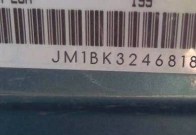 VIN prefix JM1BK3246818