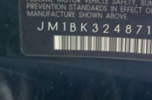 VIN prefix JM1BK3248717