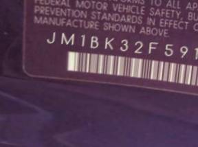 VIN prefix JM1BK32F5912