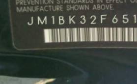 VIN prefix JM1BK32F6512