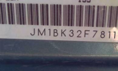 VIN prefix JM1BK32F7811
