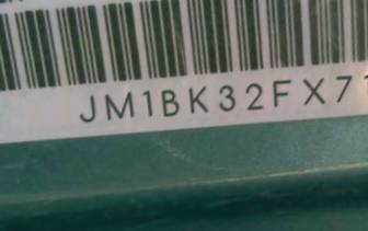 VIN prefix JM1BK32FX716