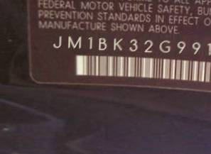 VIN prefix JM1BK32G9912