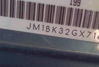 VIN prefix JM1BK32GX716