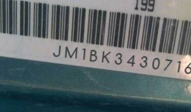 VIN prefix JM1BK3430716