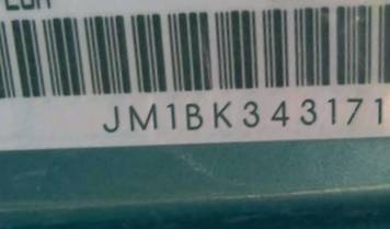 VIN prefix JM1BK3431716