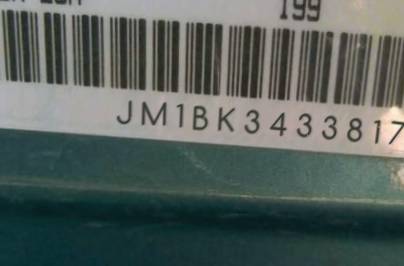VIN prefix JM1BK3433817