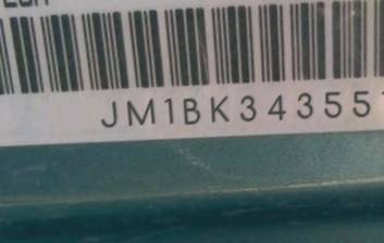 VIN prefix JM1BK3435512