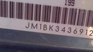 VIN prefix JM1BK3436912