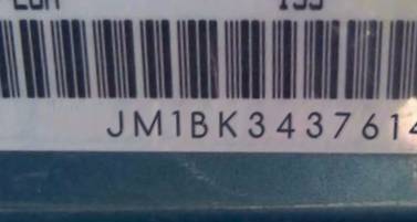 VIN prefix JM1BK3437614