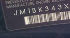 VIN prefix JM1BK343X817