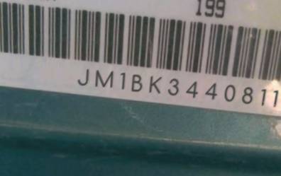 VIN prefix JM1BK3440811