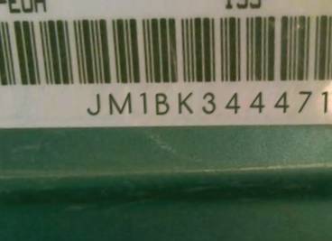 VIN prefix JM1BK3444716