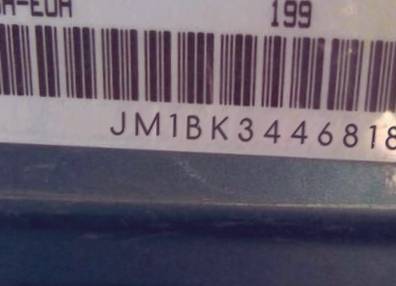 VIN prefix JM1BK3446818
