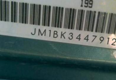 VIN prefix JM1BK3447912