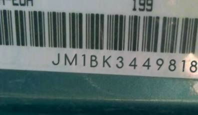 VIN prefix JM1BK3449818