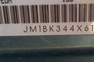 VIN prefix JM1BK344X614