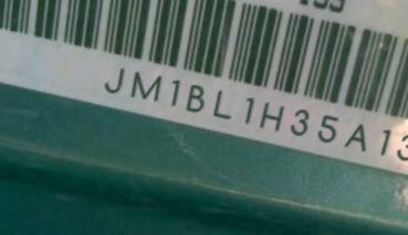 VIN prefix JM1BL1H35A13