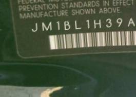 VIN prefix JM1BL1H39A12