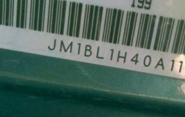 VIN prefix JM1BL1H40A11