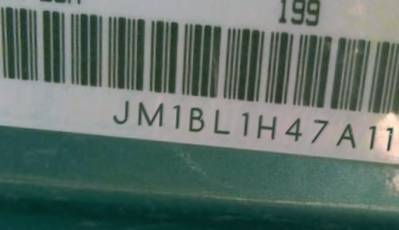 VIN prefix JM1BL1H47A11